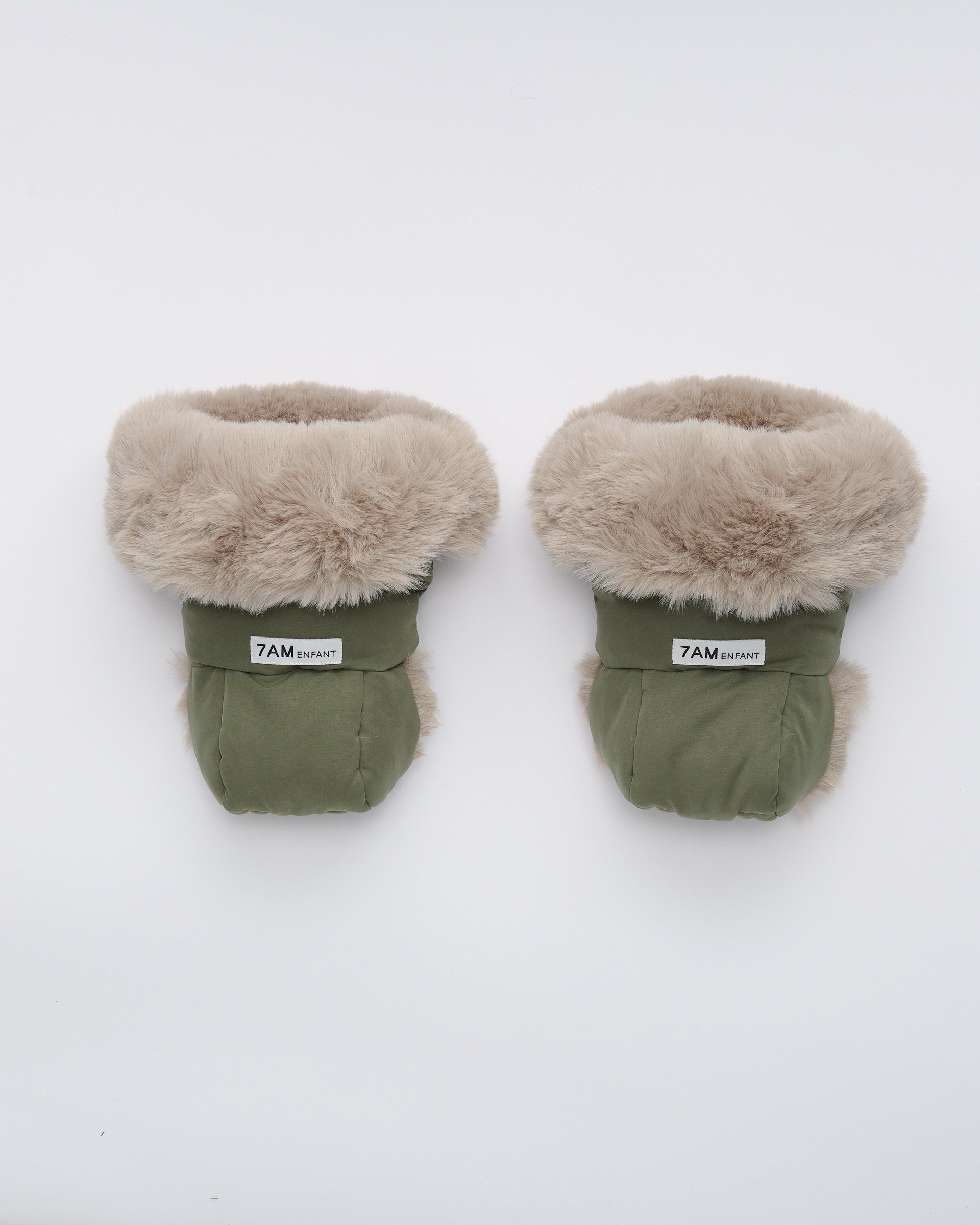 Woodland Greige Faux Fur//