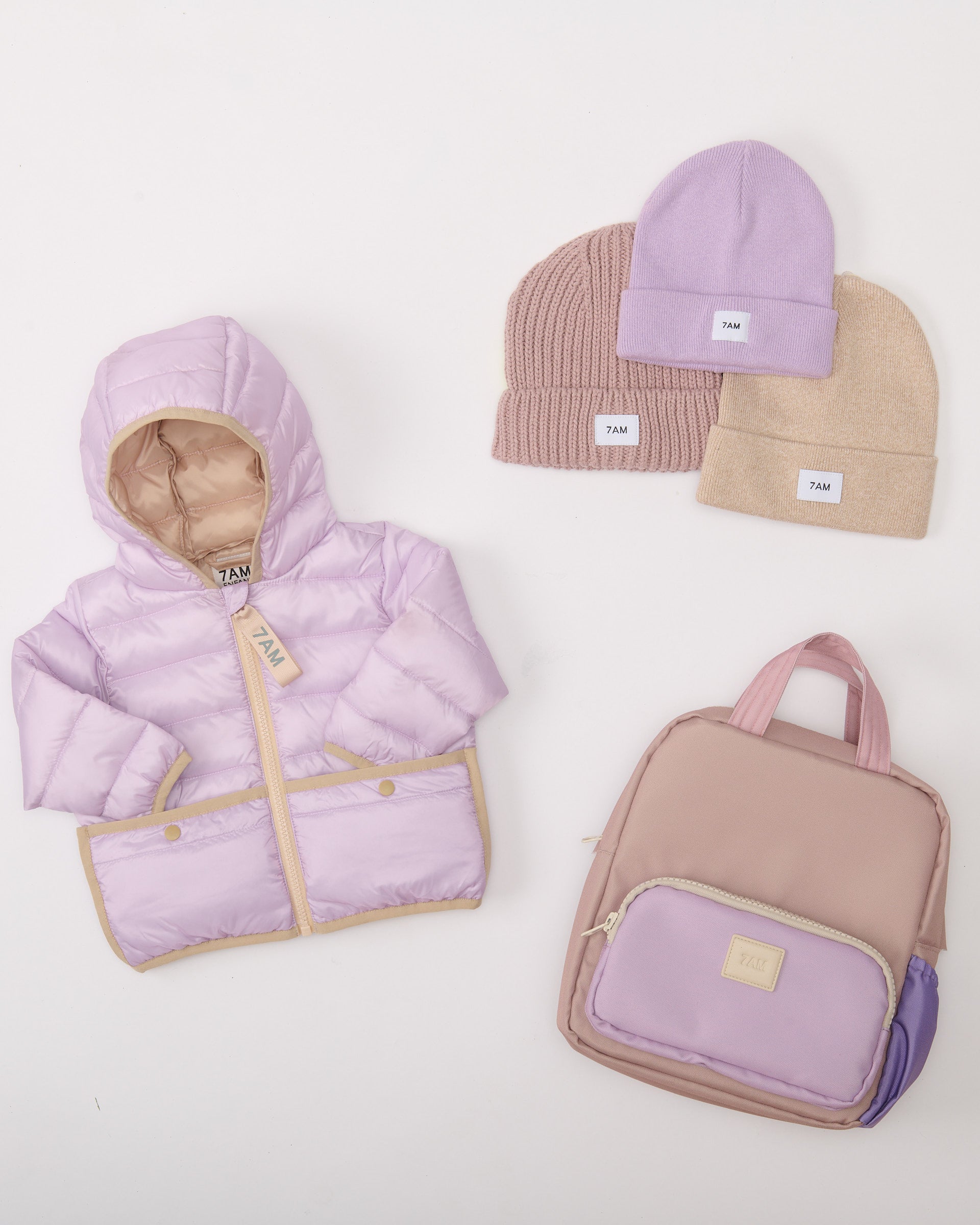 Almond, Light Purple, Ash Rose//