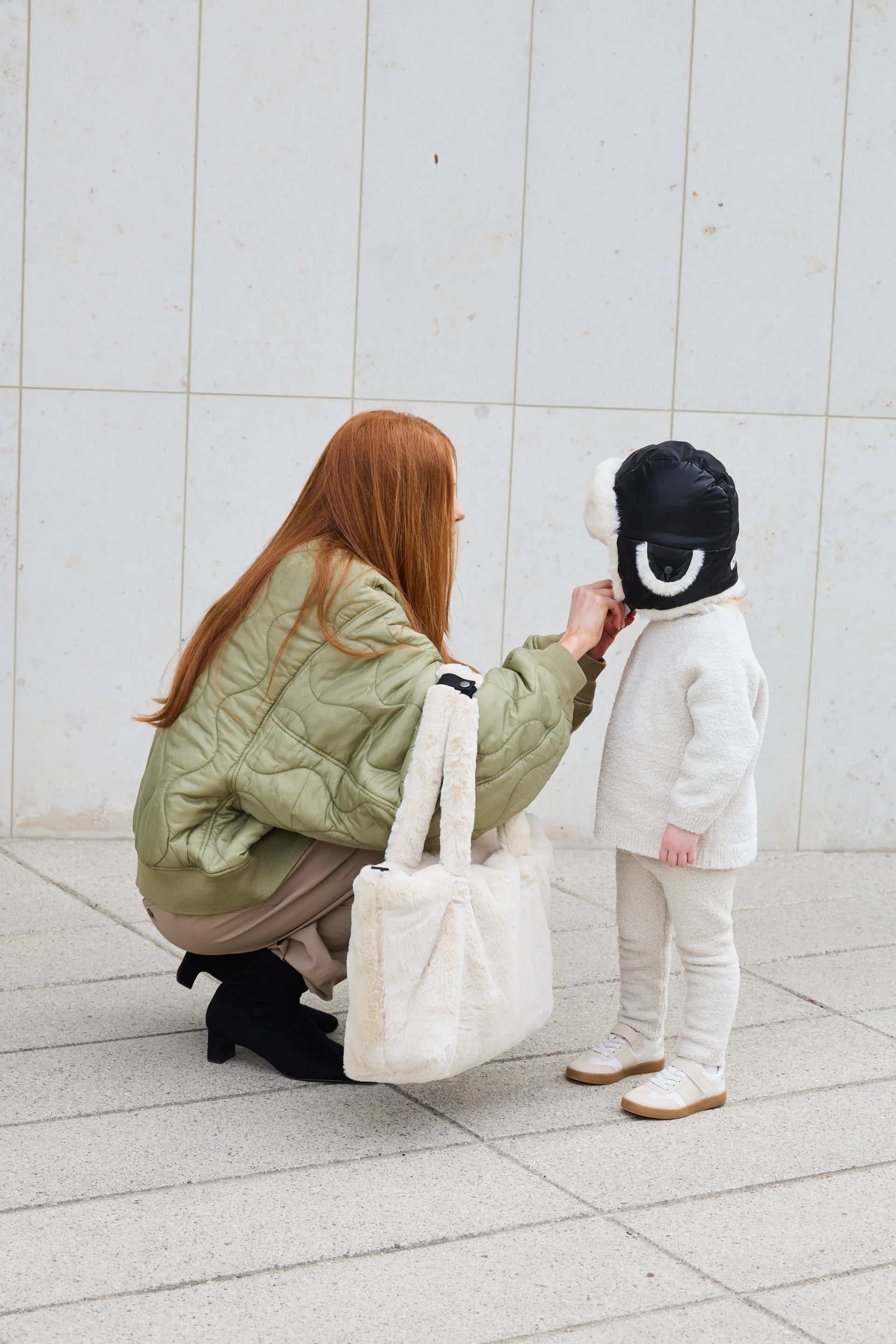 Ushuaia Tote - Arctic Faux Fur