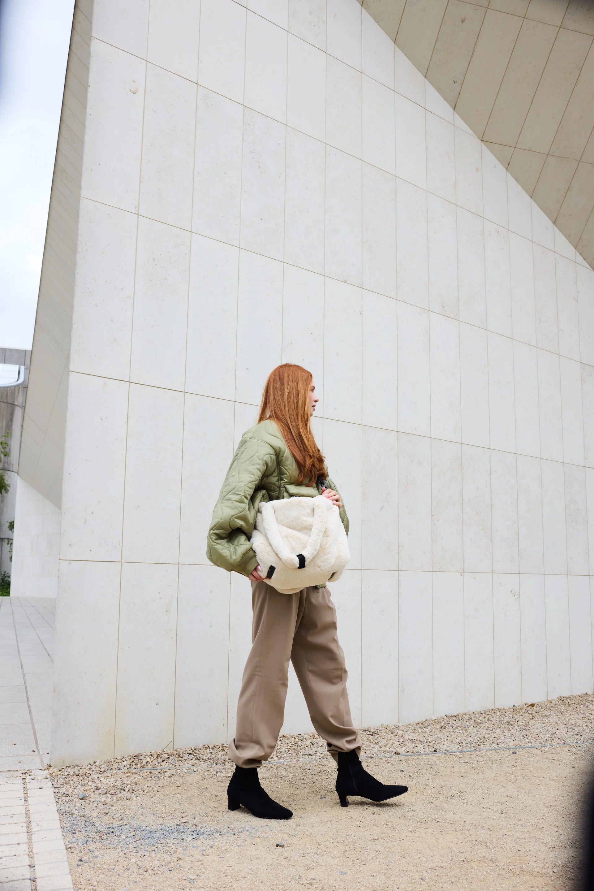 Ushuaia Tote - Arctic Faux Fur