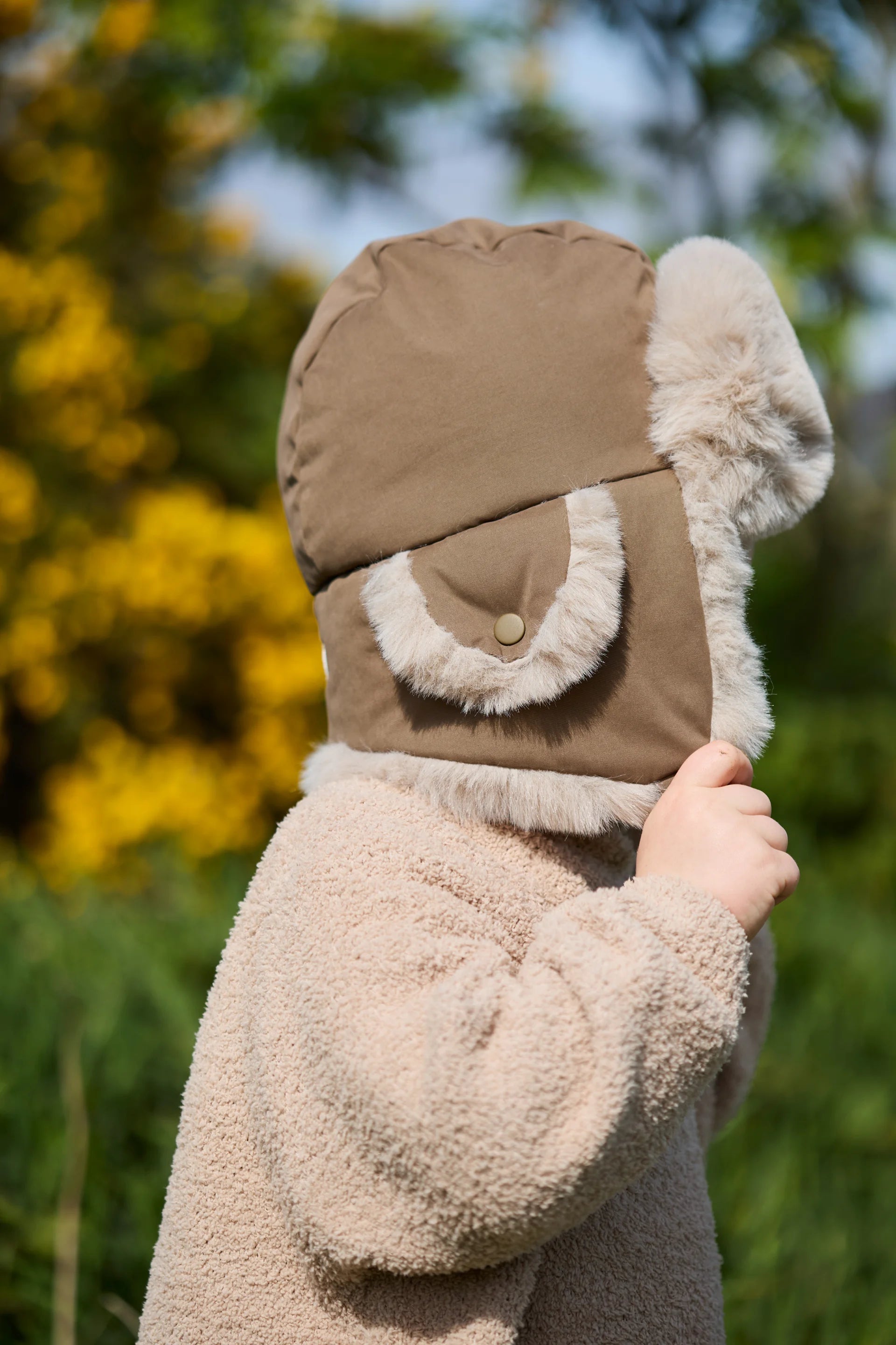Moss Brown Faux Fur//