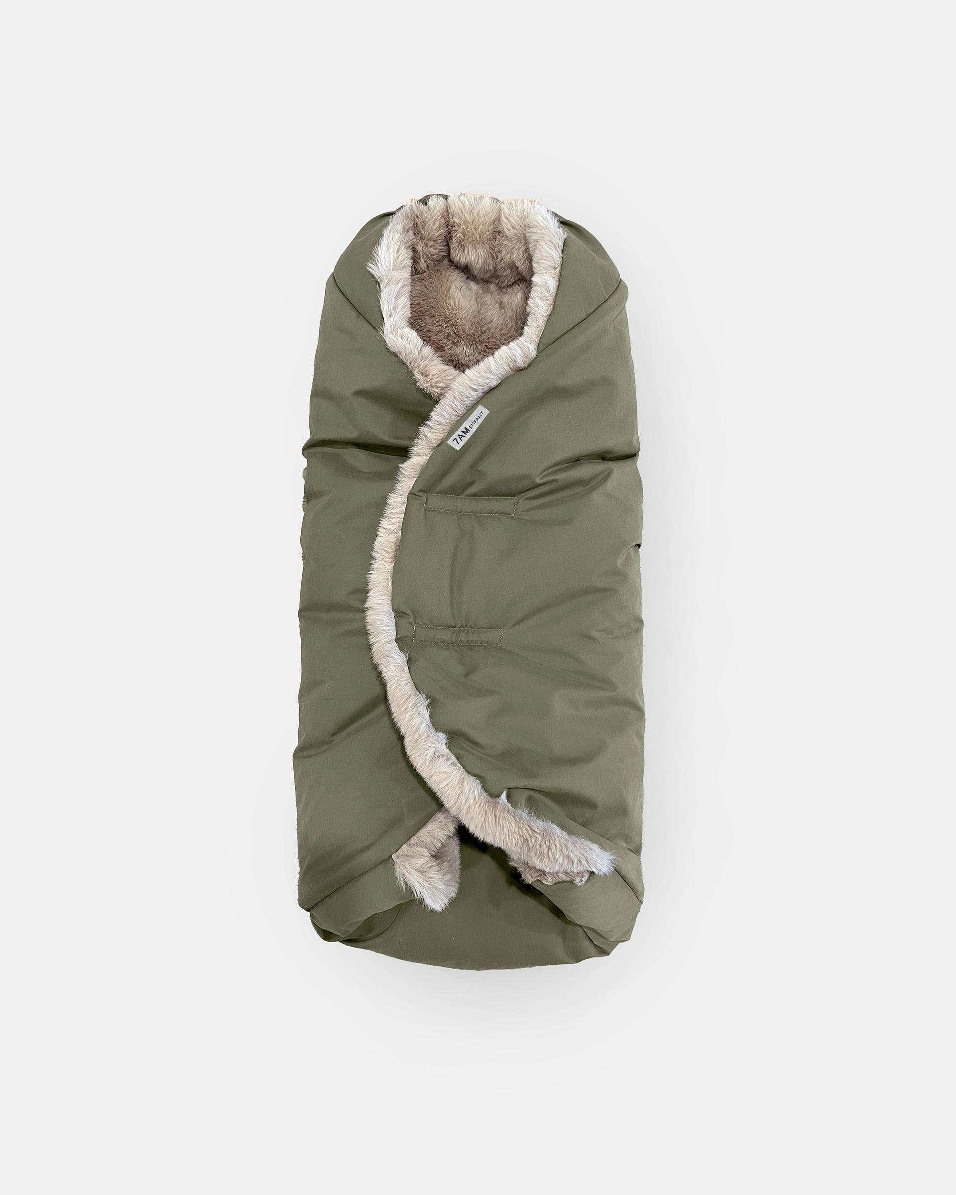 Woodland Greige Faux Fur//