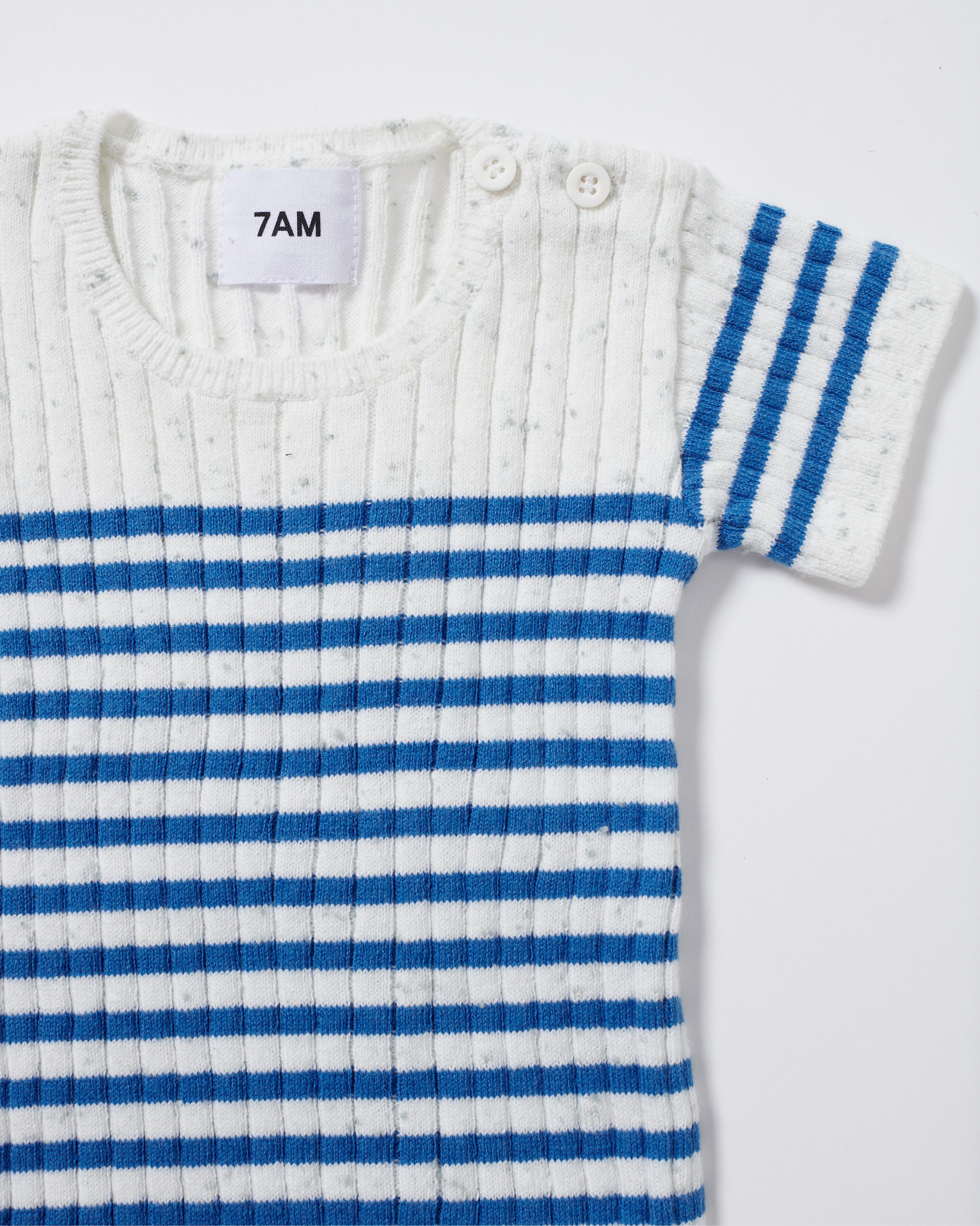 Short Sleeve Ribbed Marinière Tee