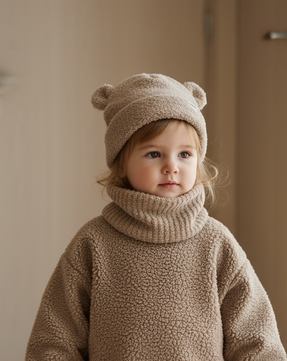 Ribbed Neck Gaiter - Fuzzy