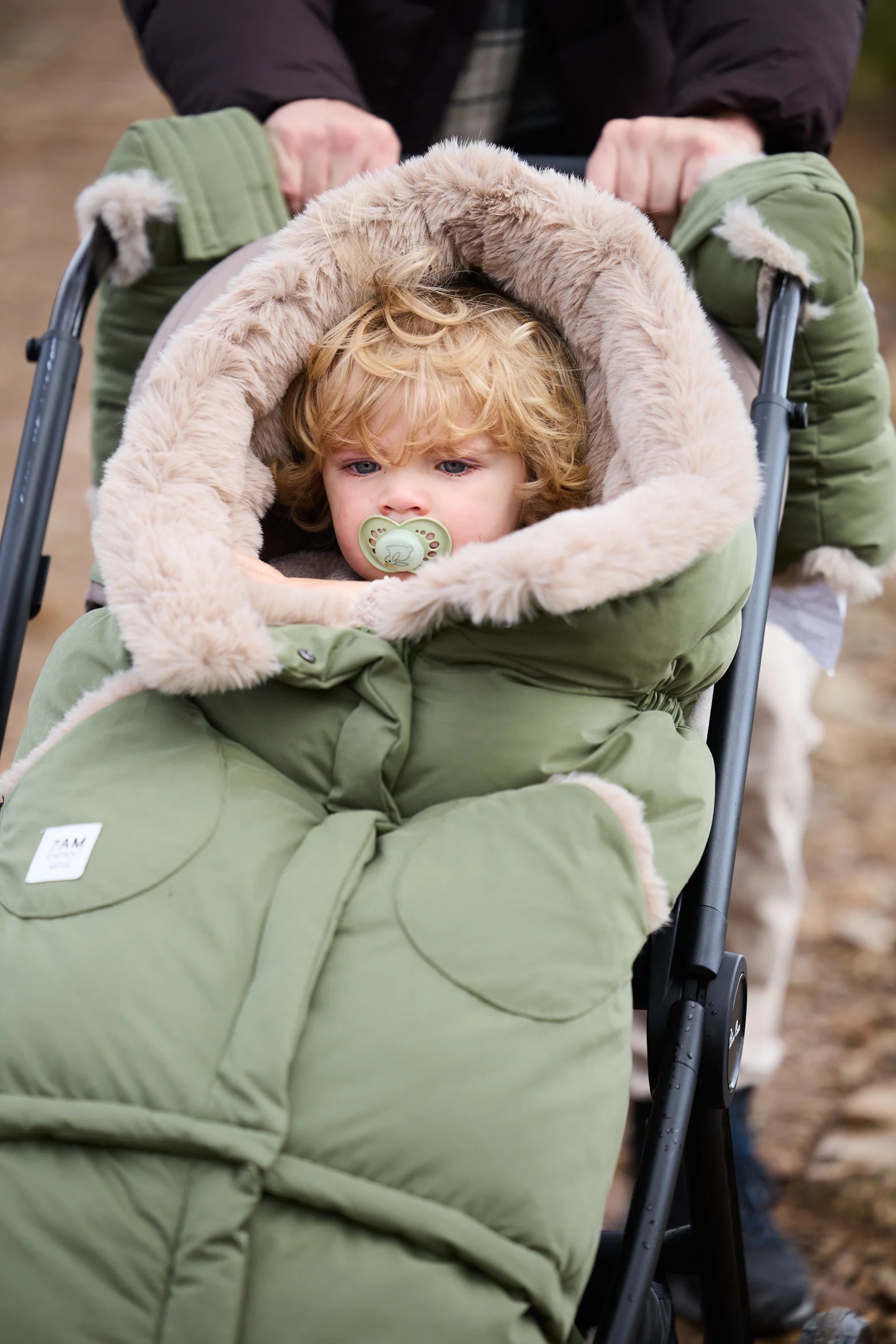 Woodland Greige Faux Fur//