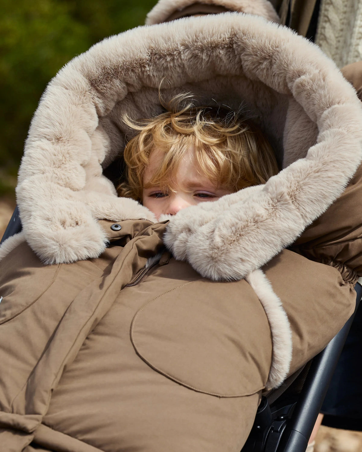 Moss Brown Faux Fur//