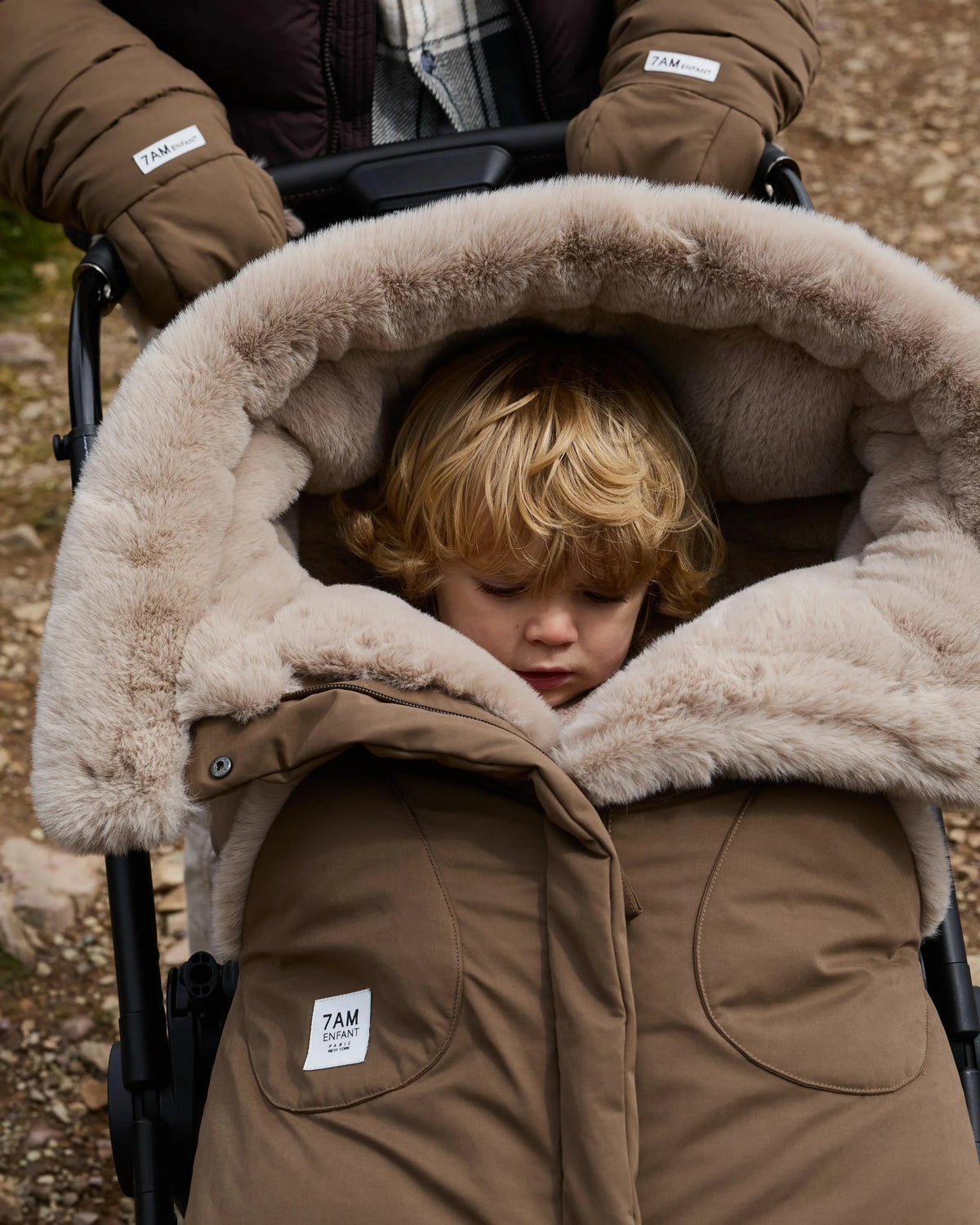 Moss Brown Faux Fur//