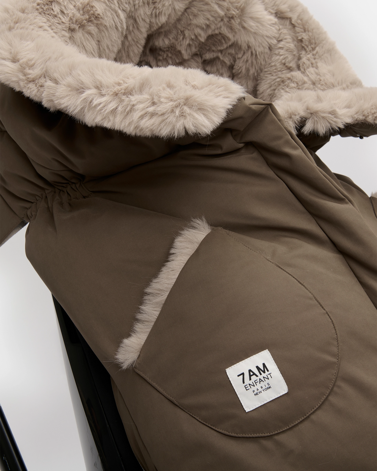 Moss Brown Faux Fur//