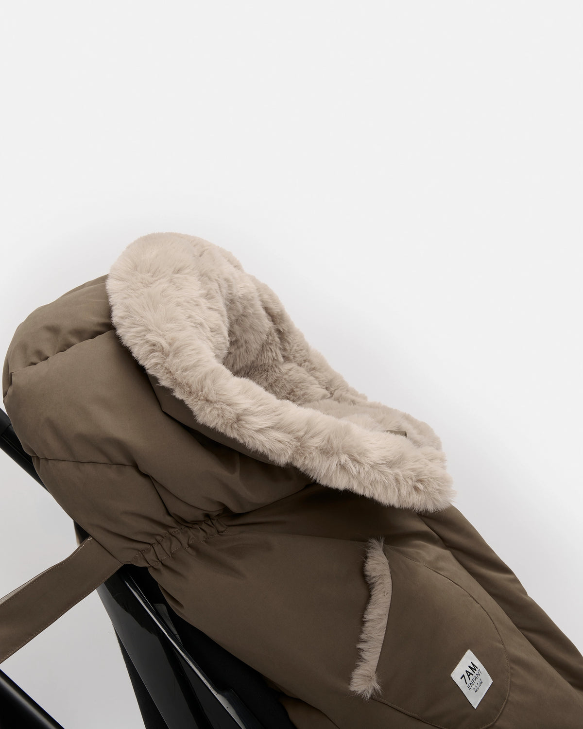 Moss Brown Faux Fur//