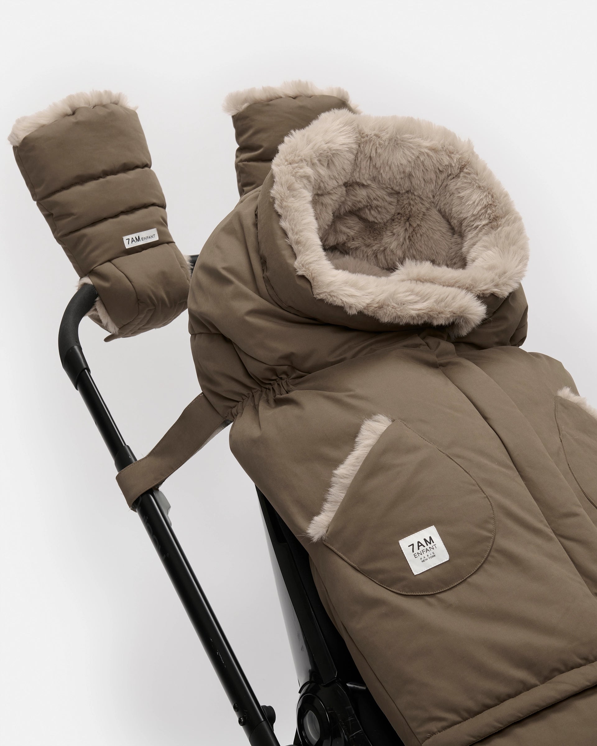 Moss Brown Faux Fur//