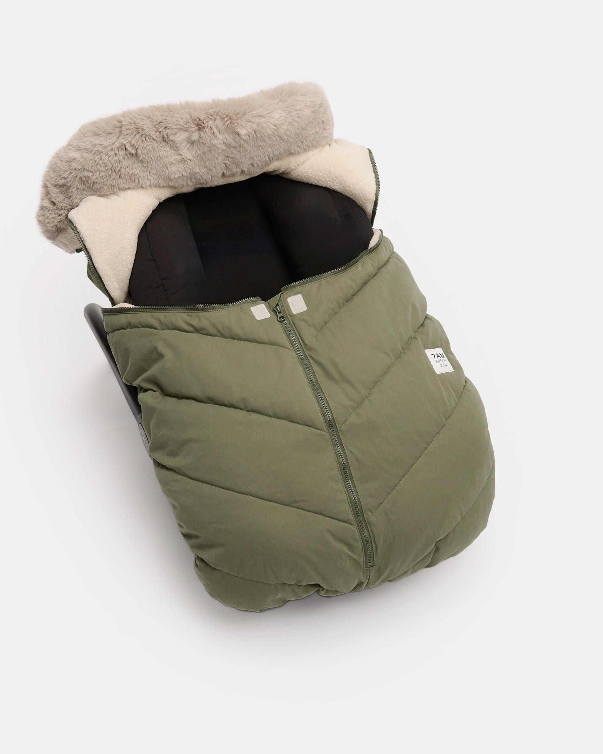 Woodland Greige Faux Fur//