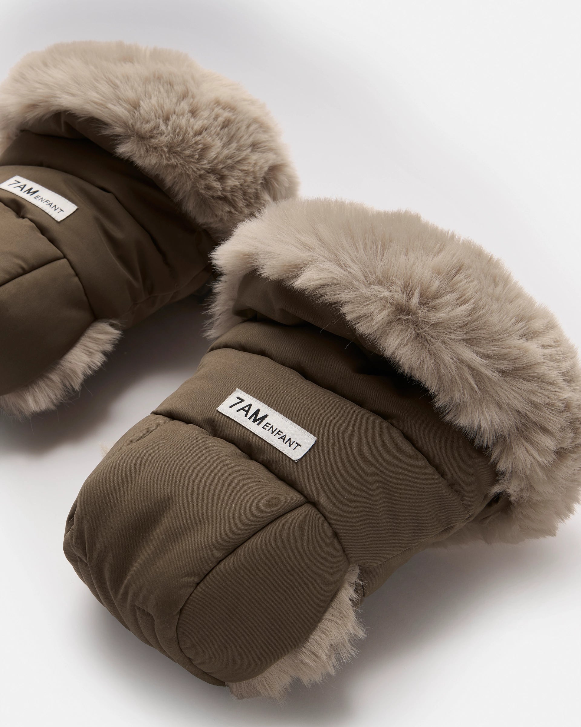Moss Brown Faux Fur//